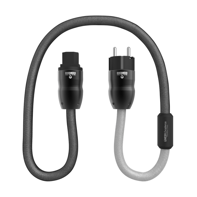 Kabel Audiomica Excellence Ness Stroomkabel 1m HifiManiacs Zwart